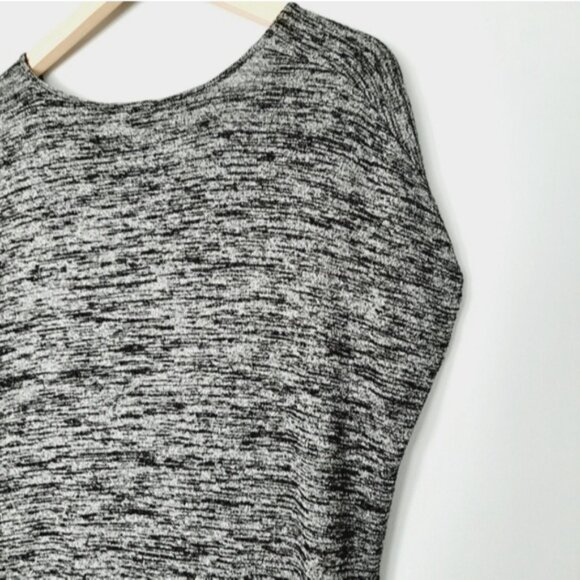 WILFRED Aritzia Lorelei w/ Pockets Soft Knit Tunic Dress Marled Dark Gray Sz XXS - Picture 9 of 13